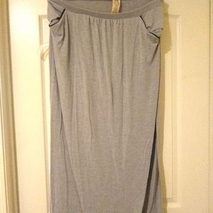 Faded Glory gray maxi skirt